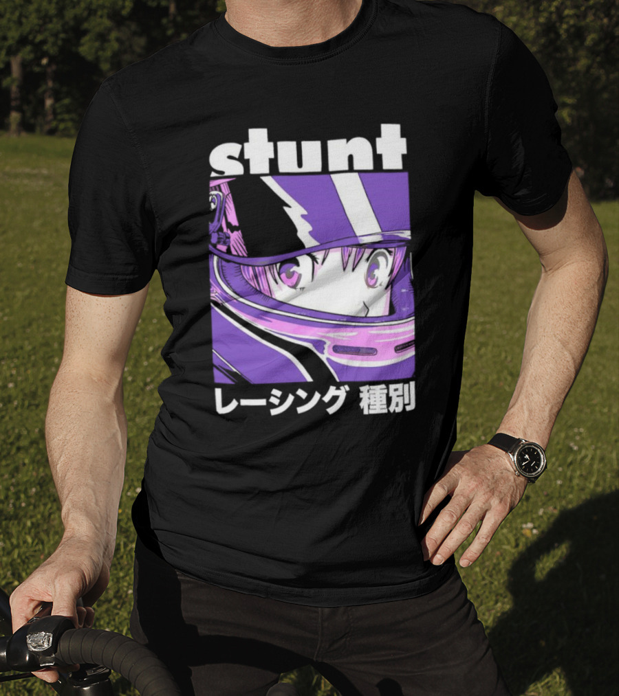 Stunt Anime Style Racing Helmet T-Shirt