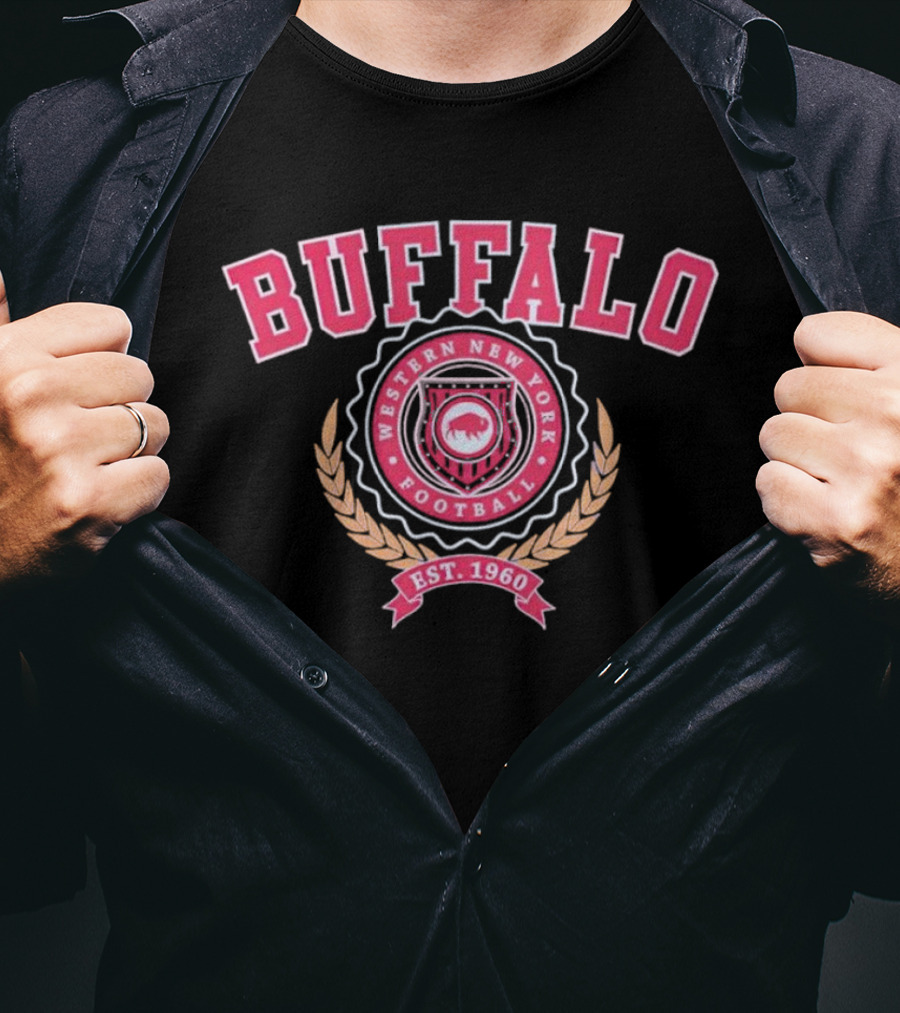 Buffalo Western New York Football Est. 1960 Vintage T-Shirt