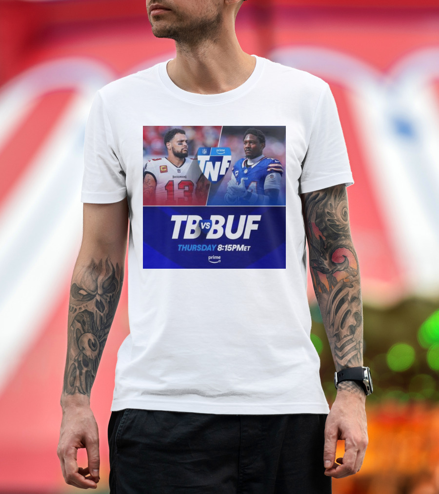Mike Evans Tampa Bay vs Stefon Diggs Buffalo Bills TNF Thursday Prime 8:15PM ET T-Shirt