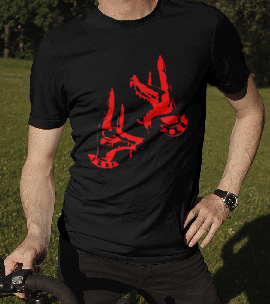 Paradox Bad Dog Cerberus Heads Red T-Shirt