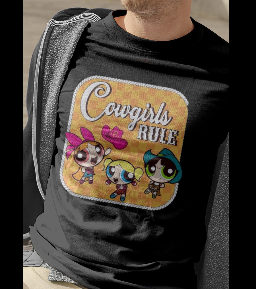 Cowgirls Rule Powerpuff Girls Western T-Shirt