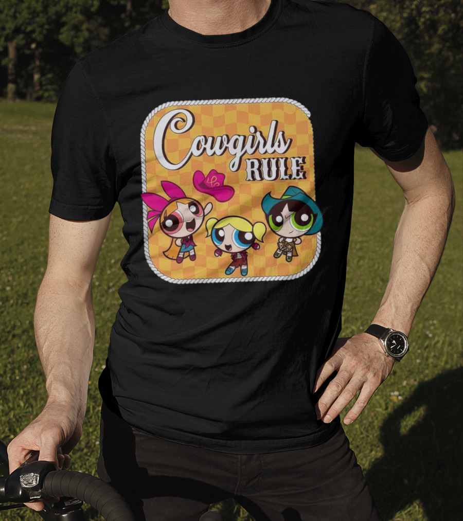 Cowgirls Rule Powerpuff Girls Western T-Shirt