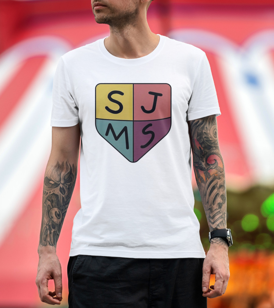 Saint James Middle School SJMS Shield Emblem T-Shirt