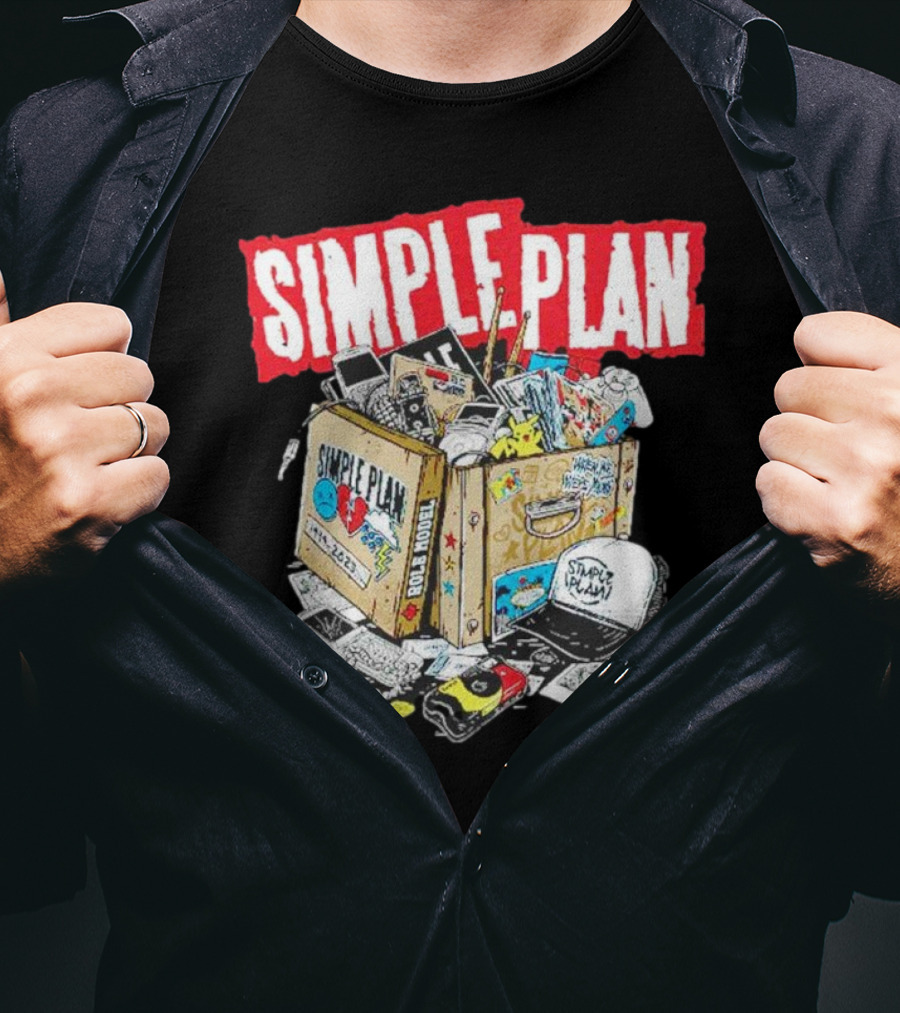 SIMPLE PLAN Souvenir Box Full Of Memories And Cool Stuff T-Shirt