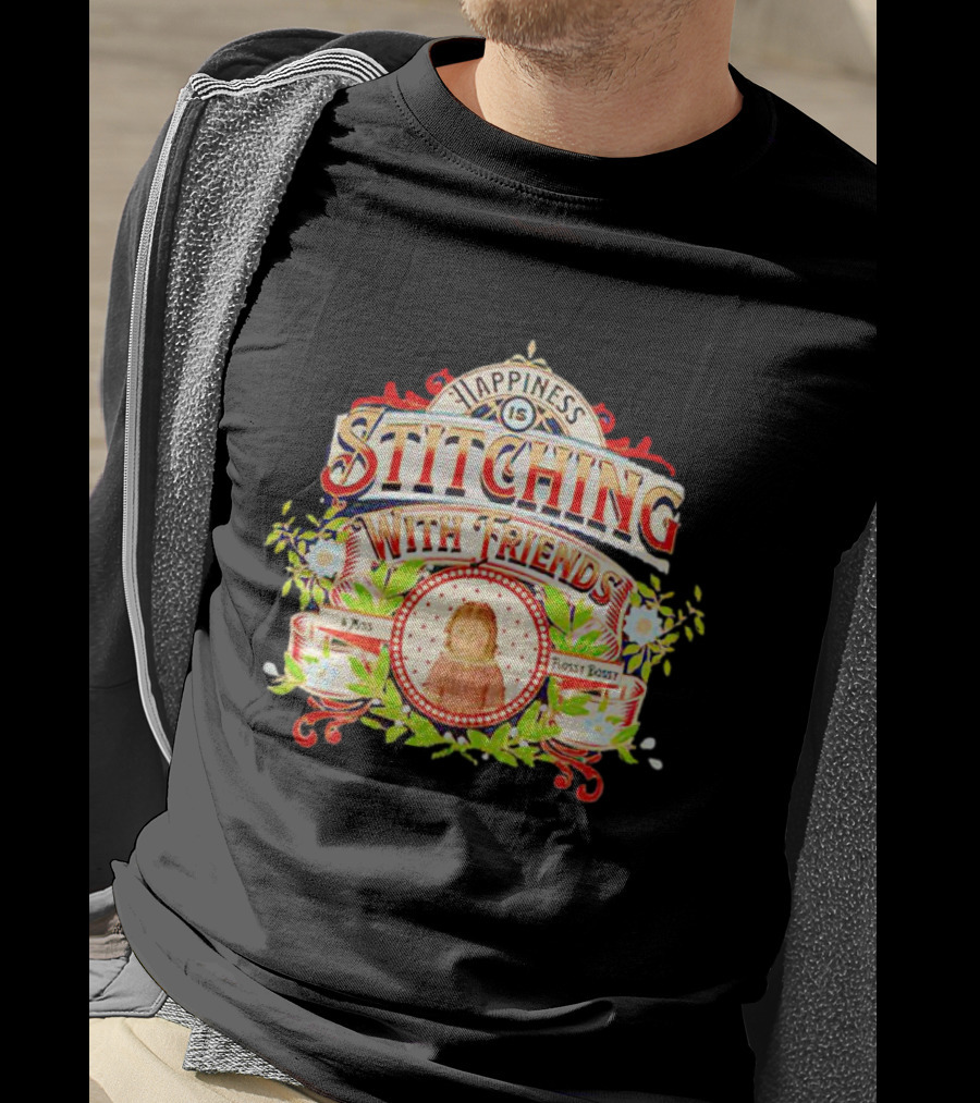 Happiness Is Stitching With Friends Miss Frosty Boost T-Shirt