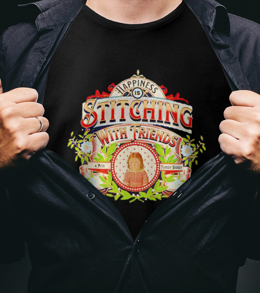 Happiness Is Stitching With Friends Miss Frosty Boost T-Shirt