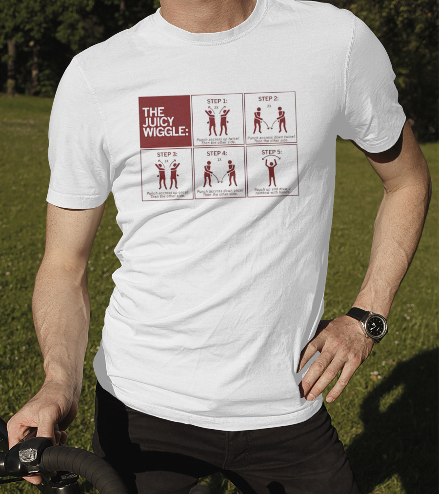 The Juicy Wiggle Five Step Dance Moves Instruction Guide T-Shirt