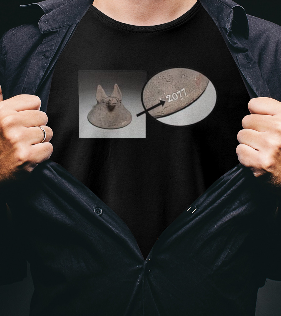 Caroline Polachek 2077 Cat Figurine T-Shirt