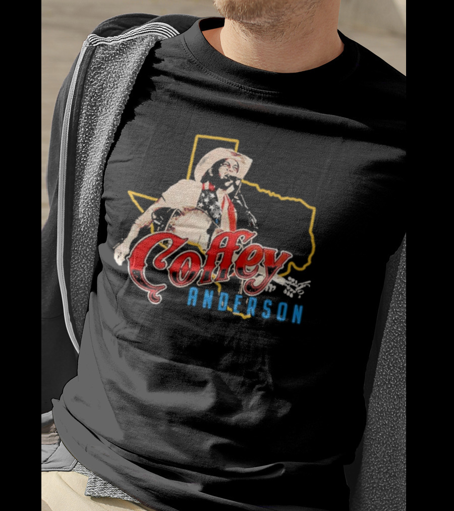 Coffey Anderson Texas Outline Cowboy Music T-Shirt