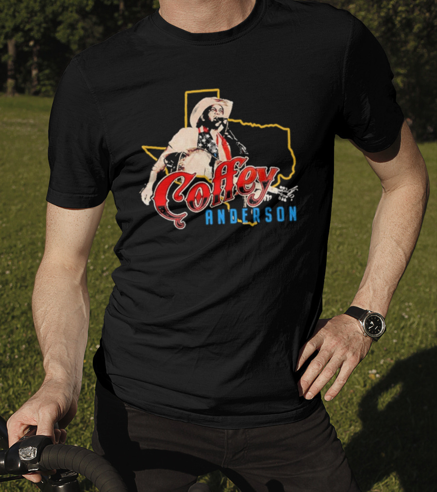 Coffey Anderson Texas Outline Cowboy Music T-Shirt