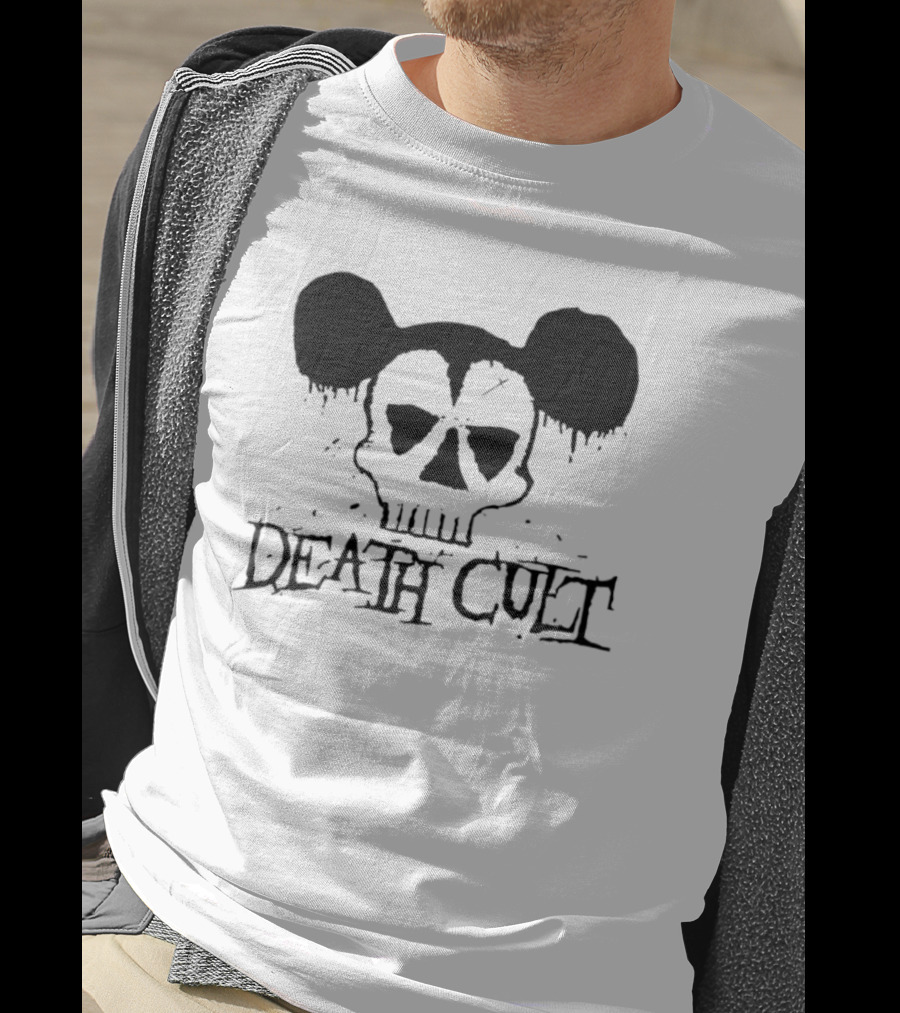 Death Cult Skull With Mouse Ears 8323 T-Shirt