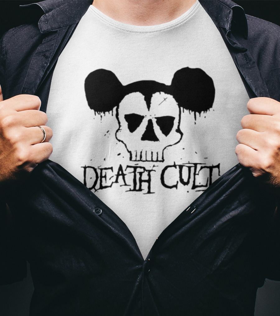 Death Cult Skull With Mouse Ears 8323 T-Shirt