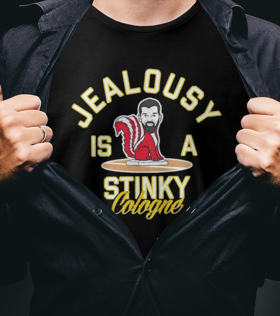 Jealousy Is A Stinky Cologne Skunk Character T-Shirt