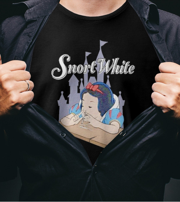 Snort White Castle Background Unethical Threads T-Shirt
