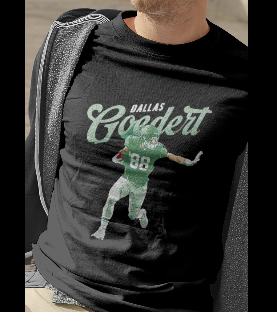 Dallas Goedert Philadelphia Eagles Football Player 88 Action Pose T-Shirt