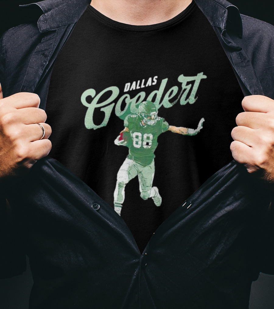 Dallas Goedert Philadelphia Eagles Football Player 88 Action Pose T-Shirt