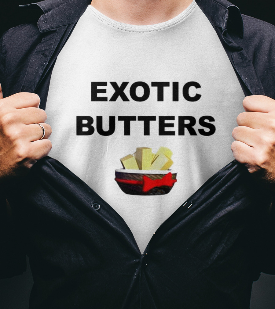 EXOTIC BUTTERS Basket With Red Bow T-Shirt