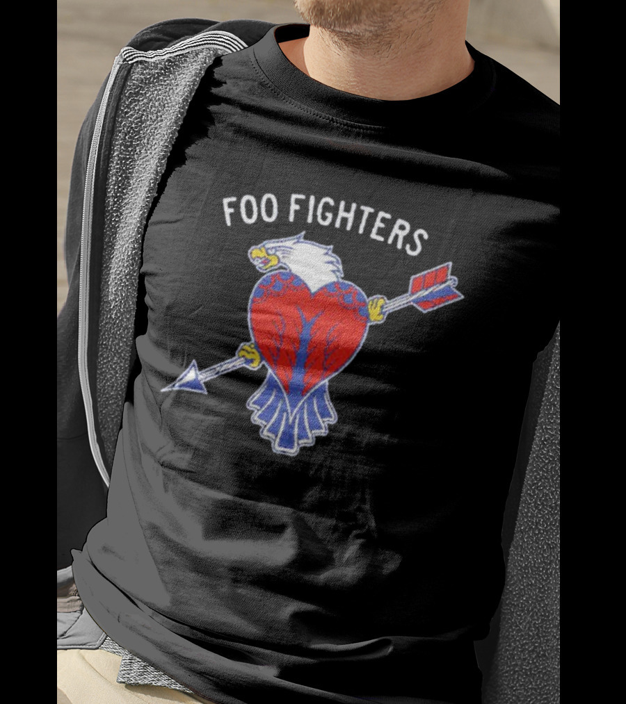 Foo Fighters Eagle Heart Arrow T-Shirt