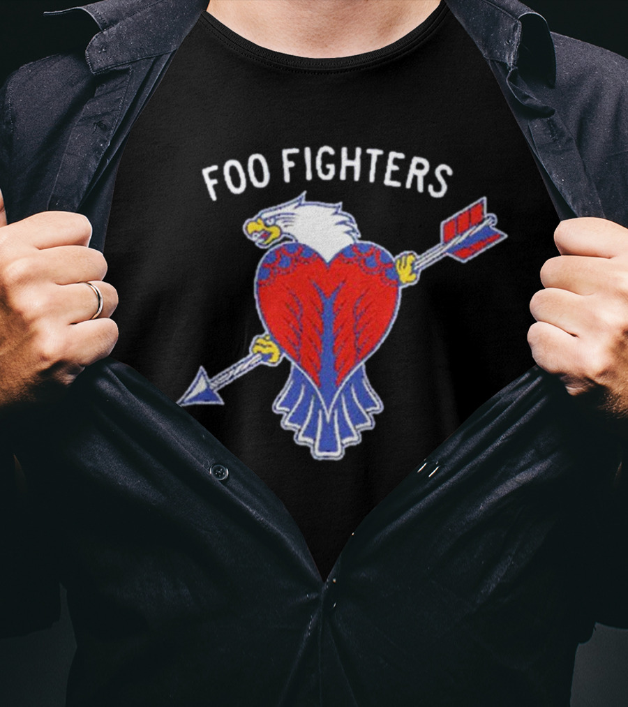 Foo Fighters Eagle Heart Arrow T-Shirt