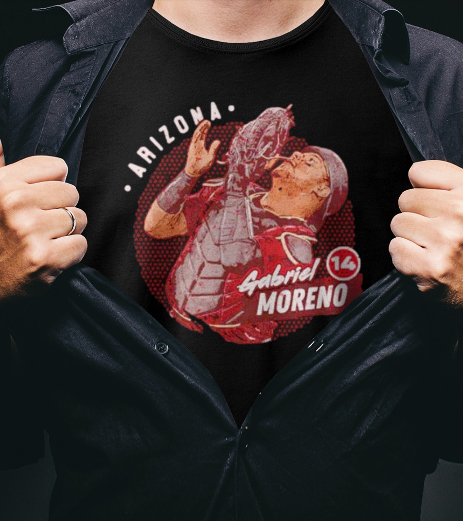 Arizona Gabriel Moreno 14 Baseball Catcher T-Shirt