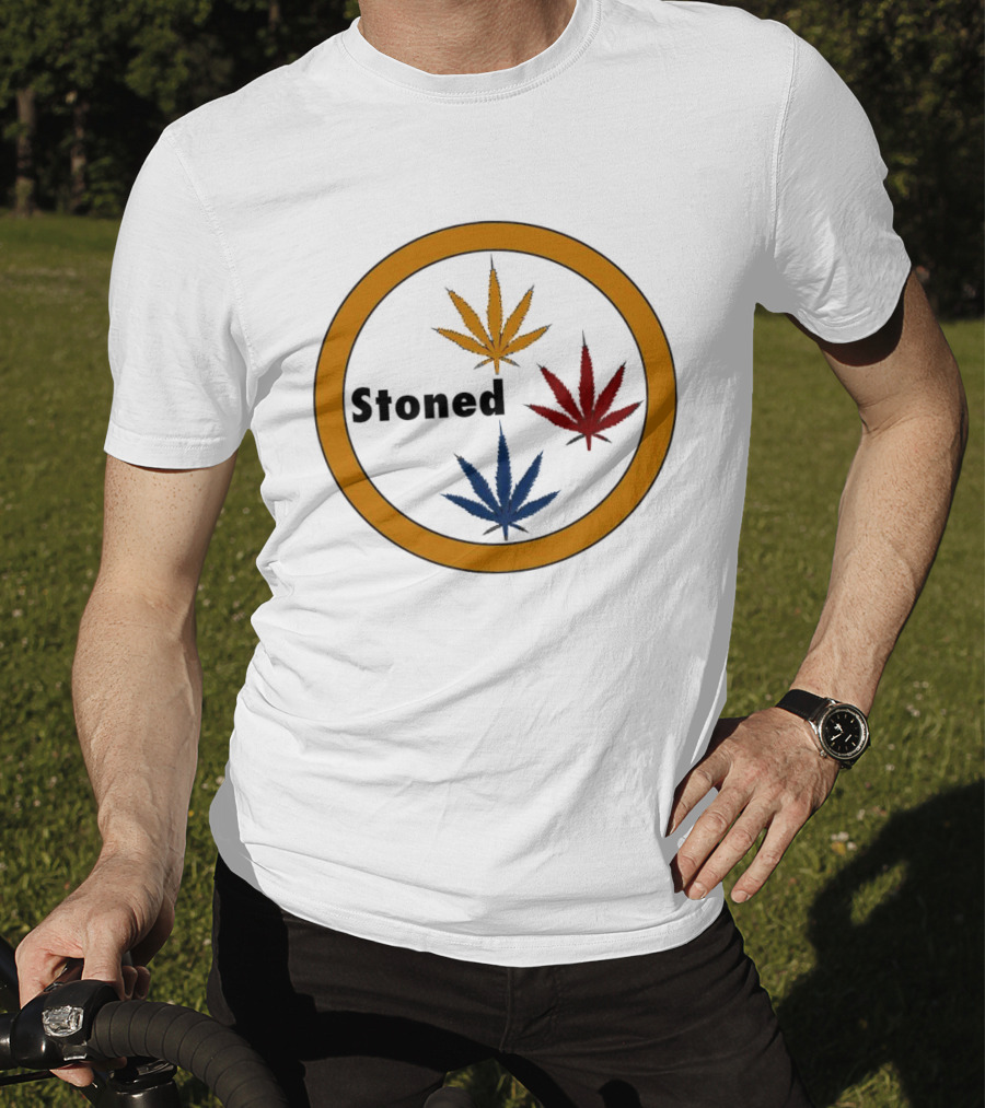 Pittsburgh Steelers Stoned Marijuana Leaf T-Shirt