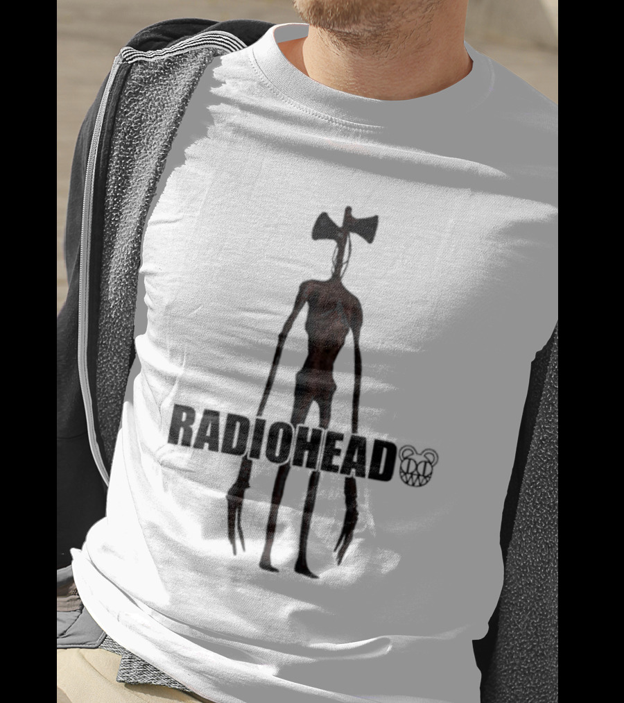 RADIOHEAD Siren Head Bear Logo Combination T-Shirt