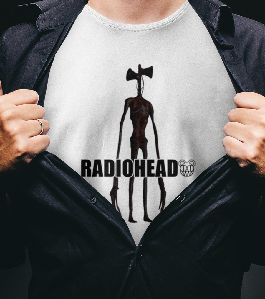 RADIOHEAD Siren Head Bear Logo Combination T-Shirt