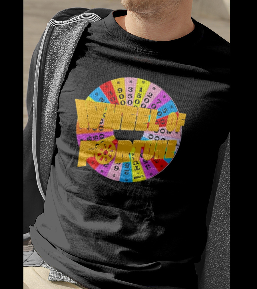 Wheel Of Fortune Classic TV Show Logo Colorful Prize Wheel T-Shirt
