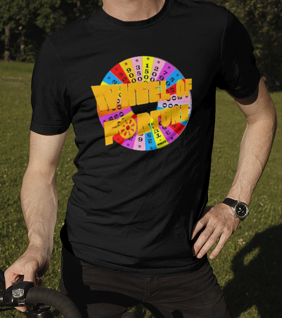 Wheel Of Fortune Classic TV Show Logo Colorful Prize Wheel T-Shirt