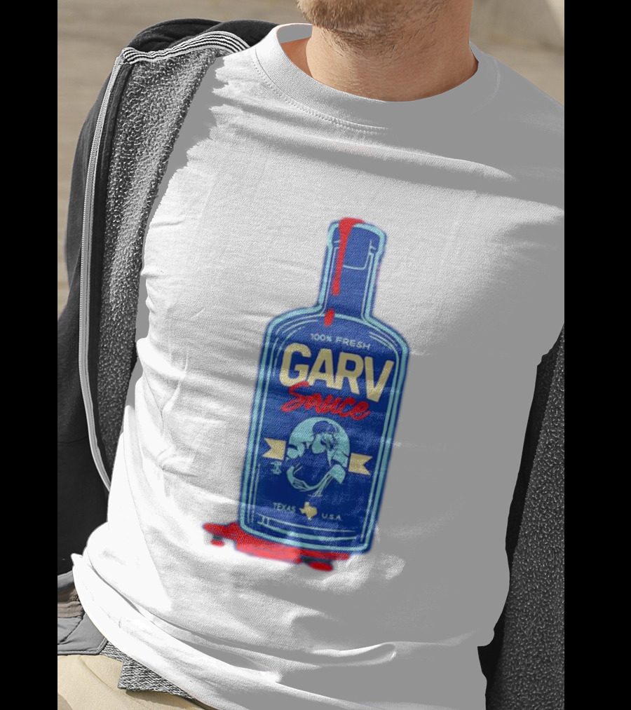 Mitch Garver Garv Sauce Texas Rangers 100% Fresh Texas U.S.A T-Shirt