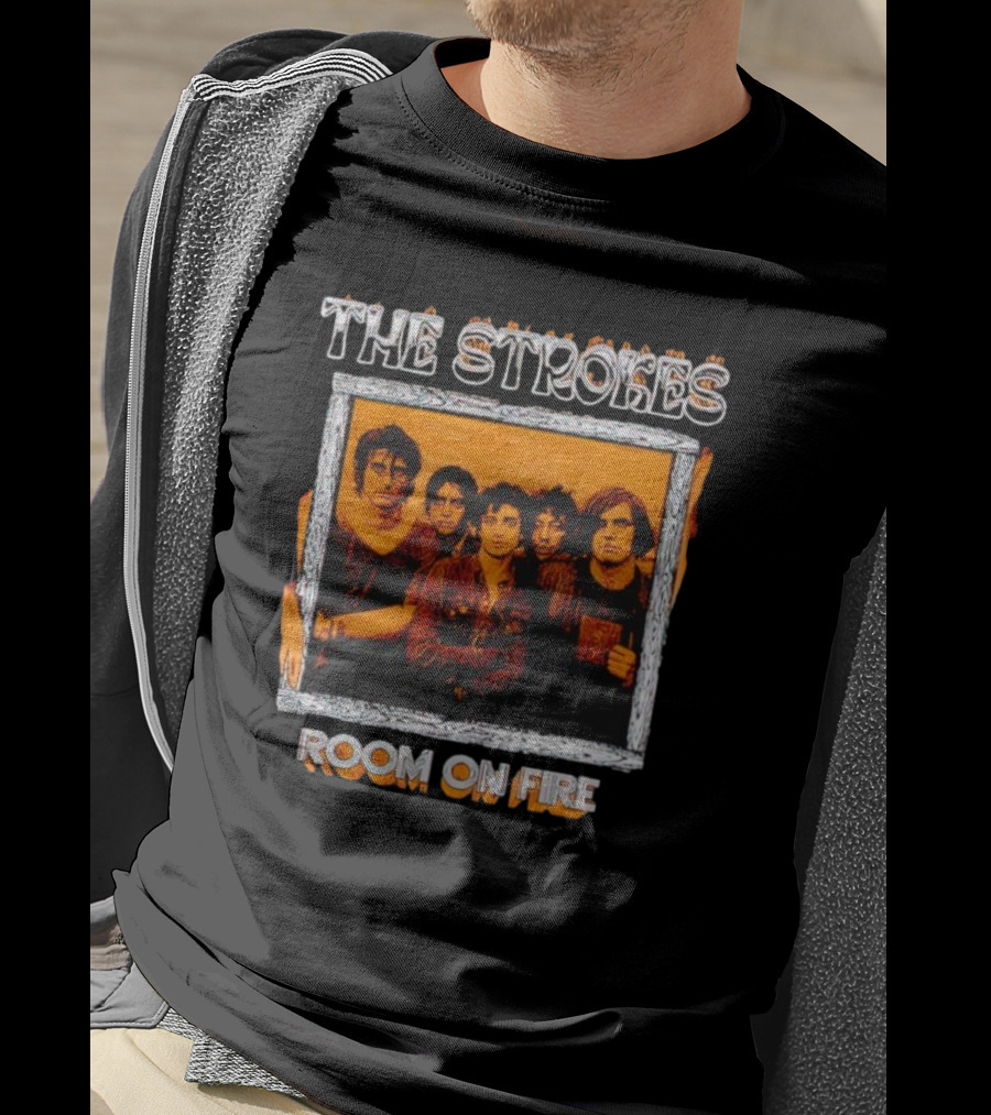 The Strokes Room On Fire Album Art Band Photo T-Shirt