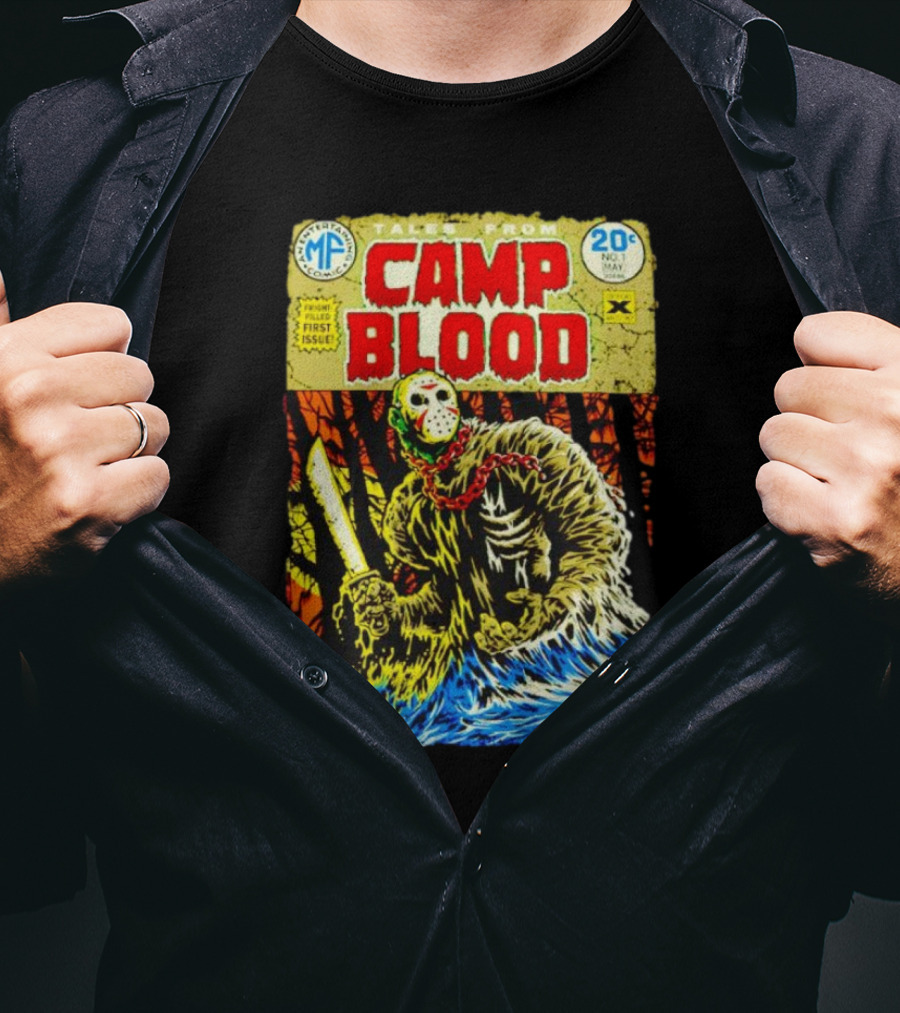 Tales From Camp Blood First Issue Jason Voorhees Comic Style 20¢ No. 1 May T-Shirt