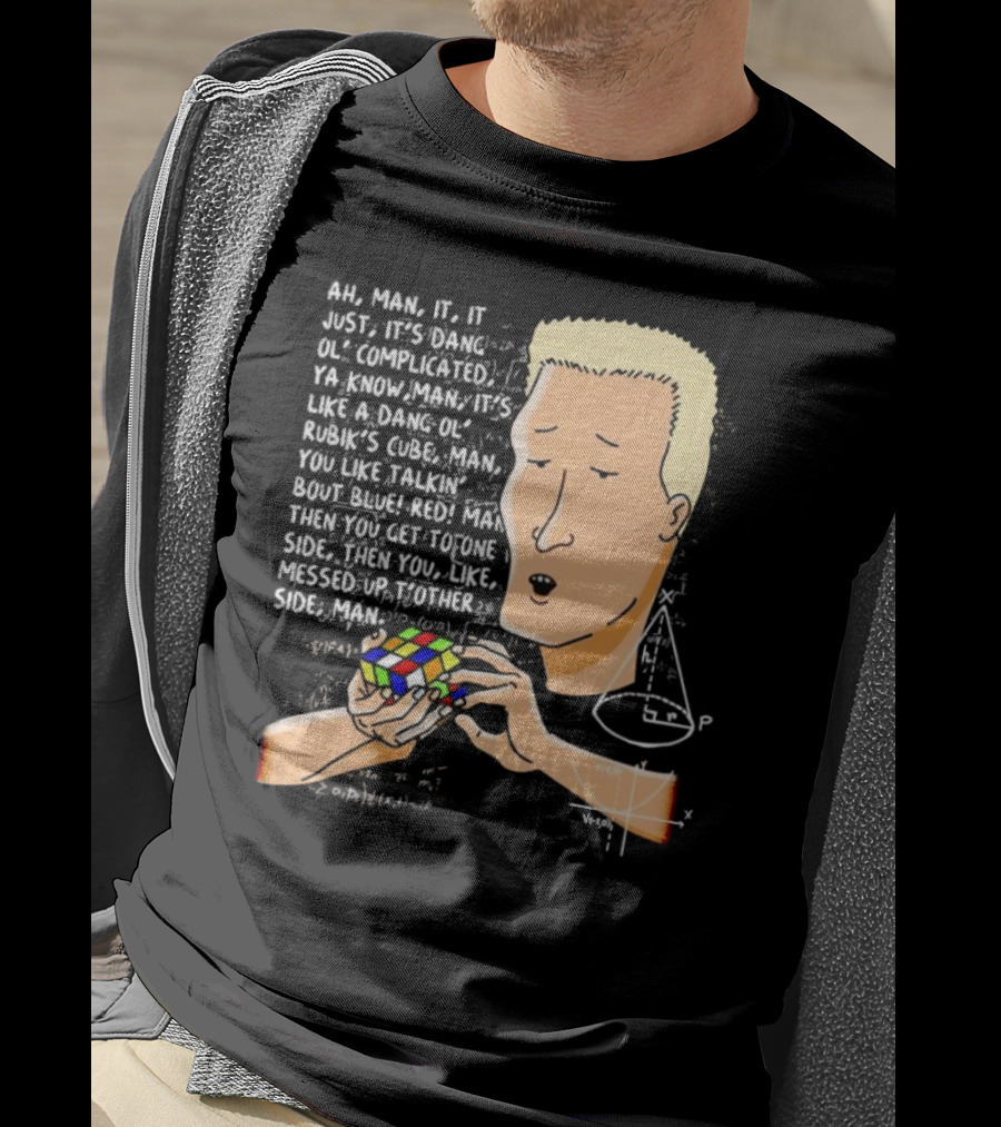 Ah Man Dang Ol’ Complicated Life Rubik’s Cube Man T-Shirt