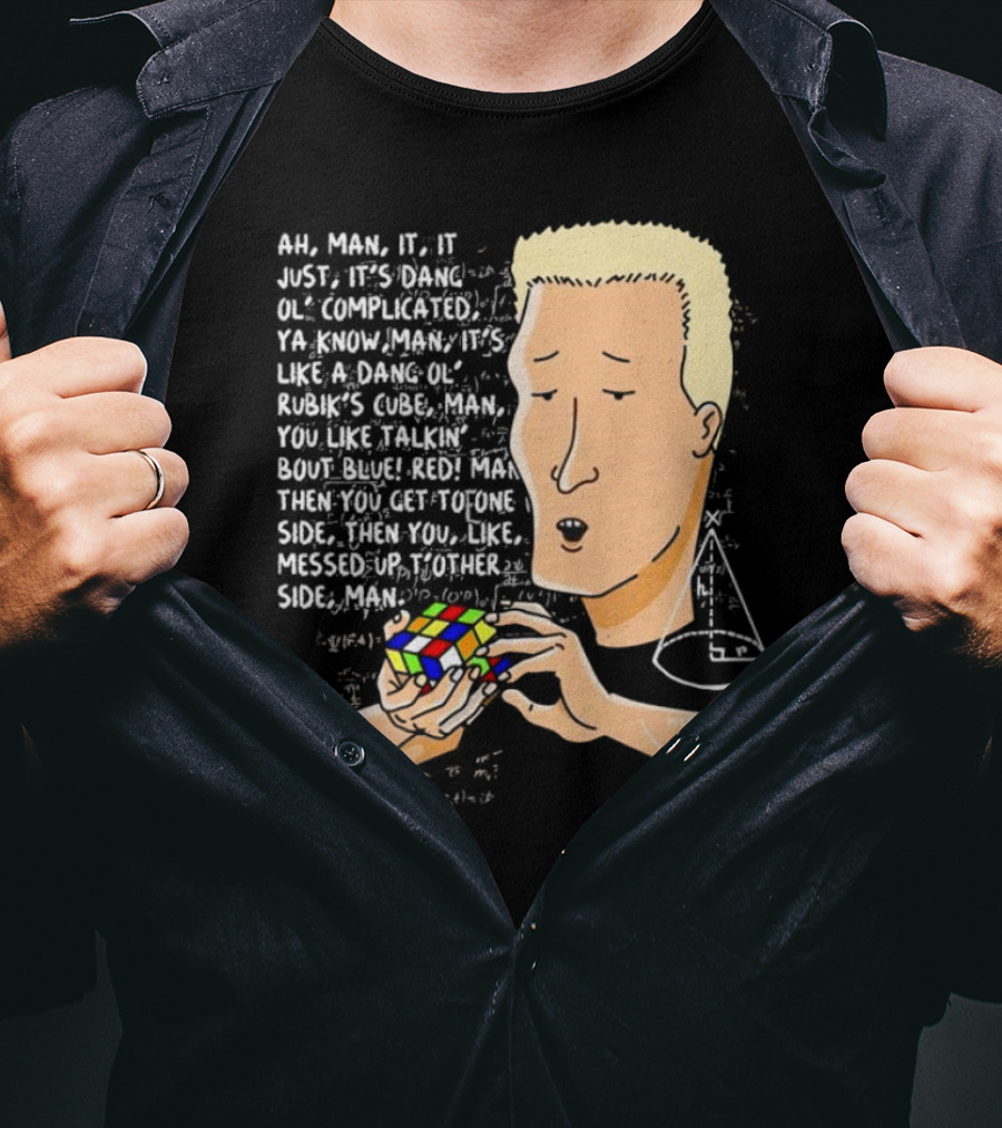 Ah Man Dang Ol’ Complicated Life Rubik’s Cube Man T-Shirt