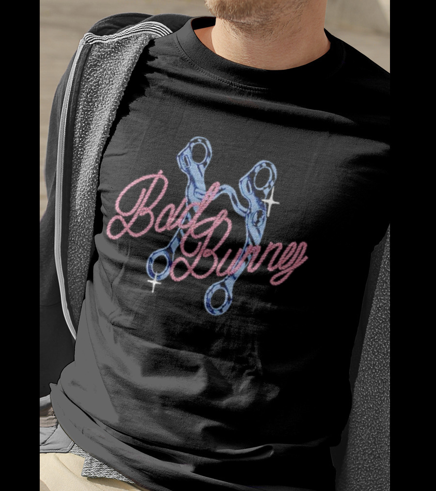 Bad Bunny Horsebit Sparkle T-Shirt