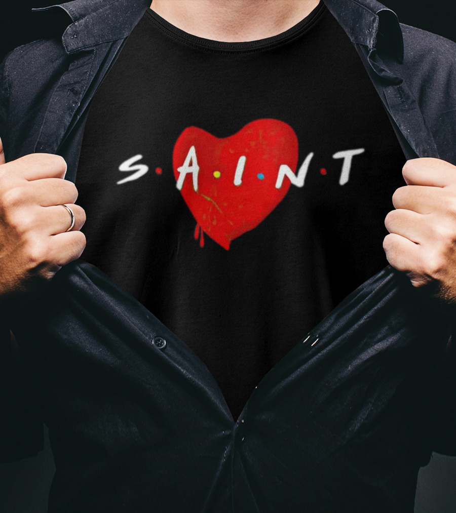 SAINT Michael Friends Heart Inspired T-Shirt