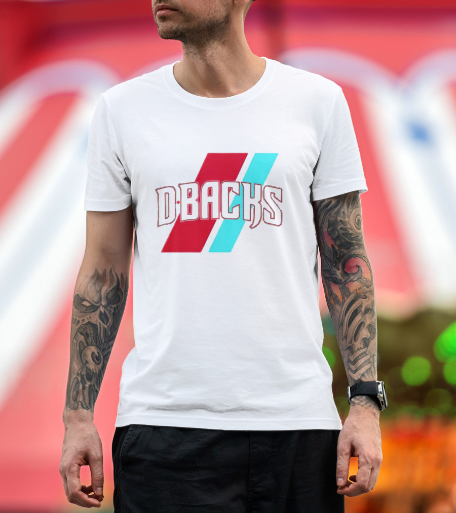 Arizona DBbacks Tri-Color Stripe T-Shirt