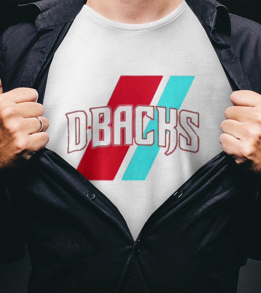Arizona DBbacks Tri-Color Stripe T-Shirt