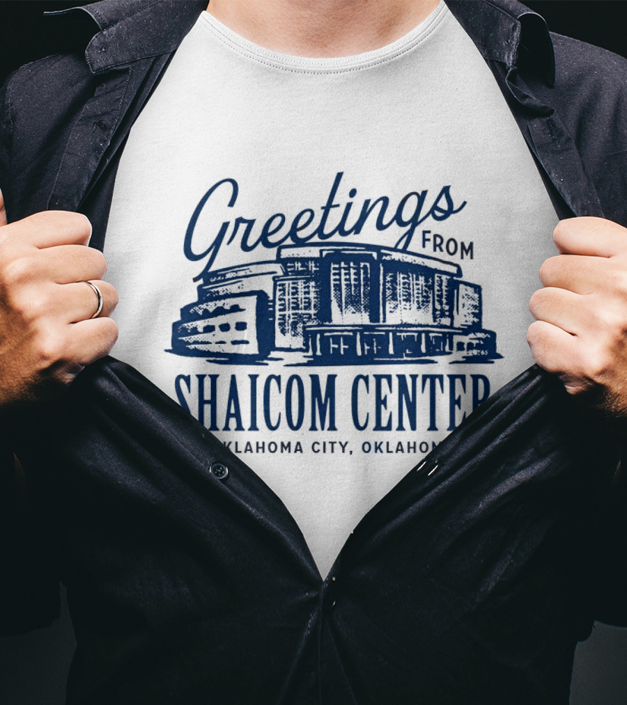 Greetings From Shaicom Center Oklahoma City Oklahoma T-Shirt