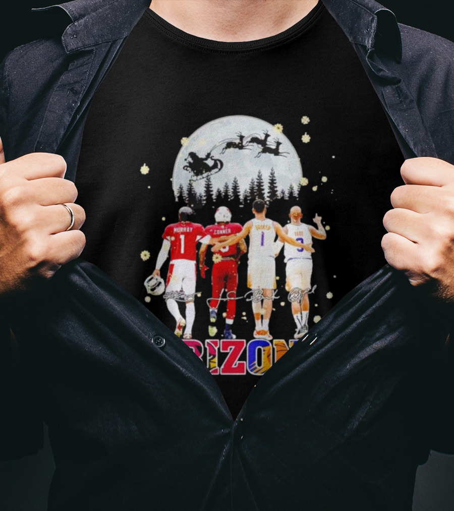 Arizona Christmas Kyler Murray James Conner Devin Booker Chris Paul T-Shirt