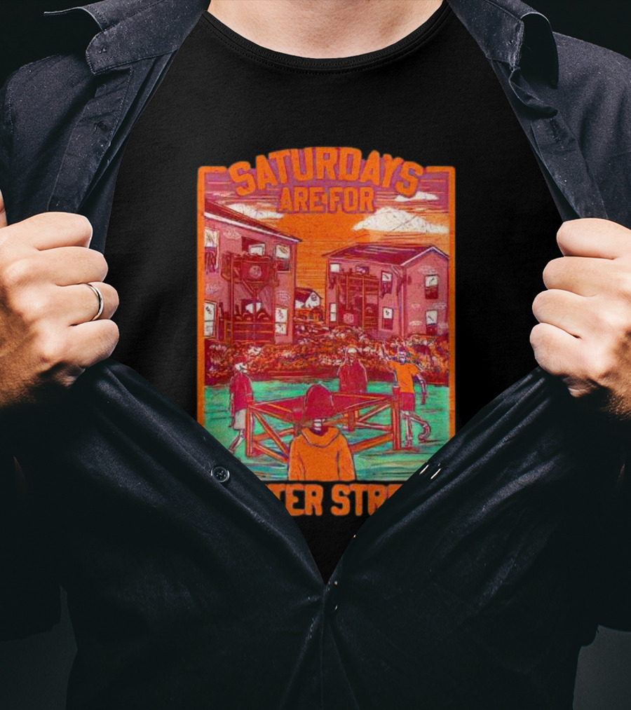 Saturdays Are For Center Street Gathering And Outdoor Fun T-Shirt