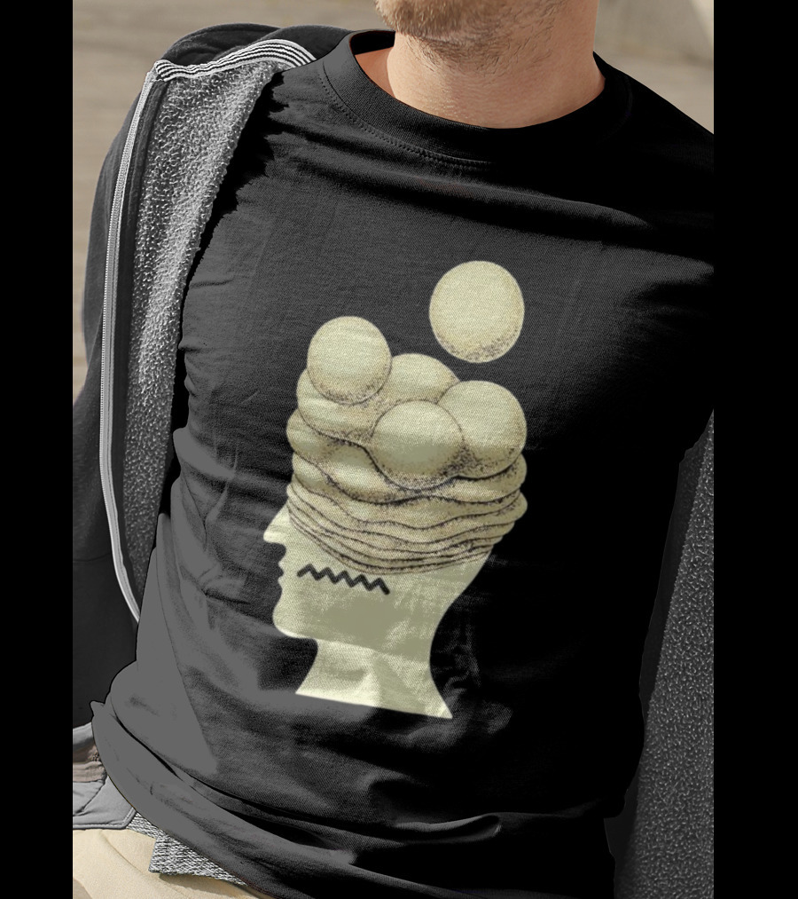 Brain Dead Growth Surreal Layers Optical Illusion T-Shirt
