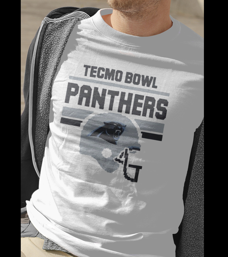 Tecmo Bowl Panthers Carolina Football Helmet T-Shirt