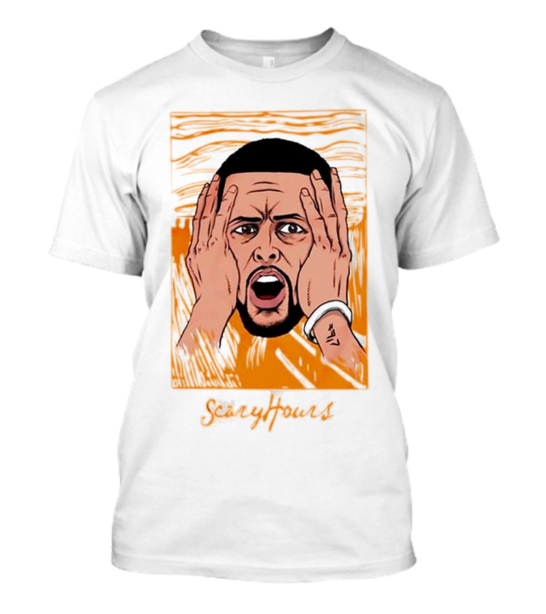 Drake Scary Hours White Munch Scream T-Shirt