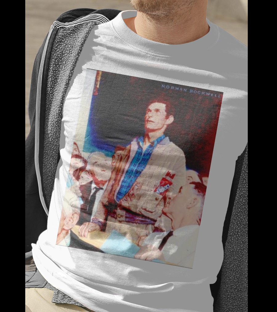 Norman Rockwell Freedom Of Speech Twizzlers Edition T-Shirt