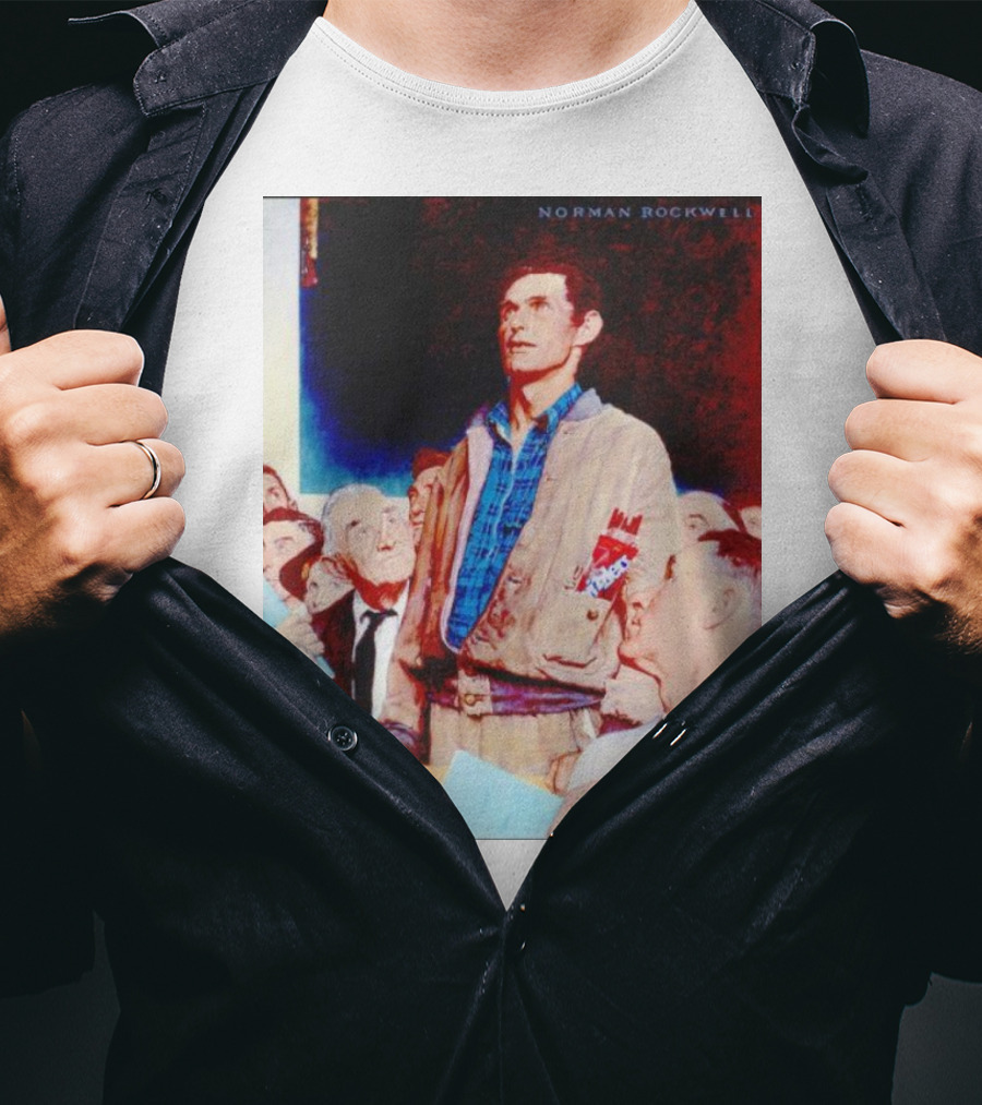 Norman Rockwell Freedom Of Speech Twizzlers Edition T-Shirt