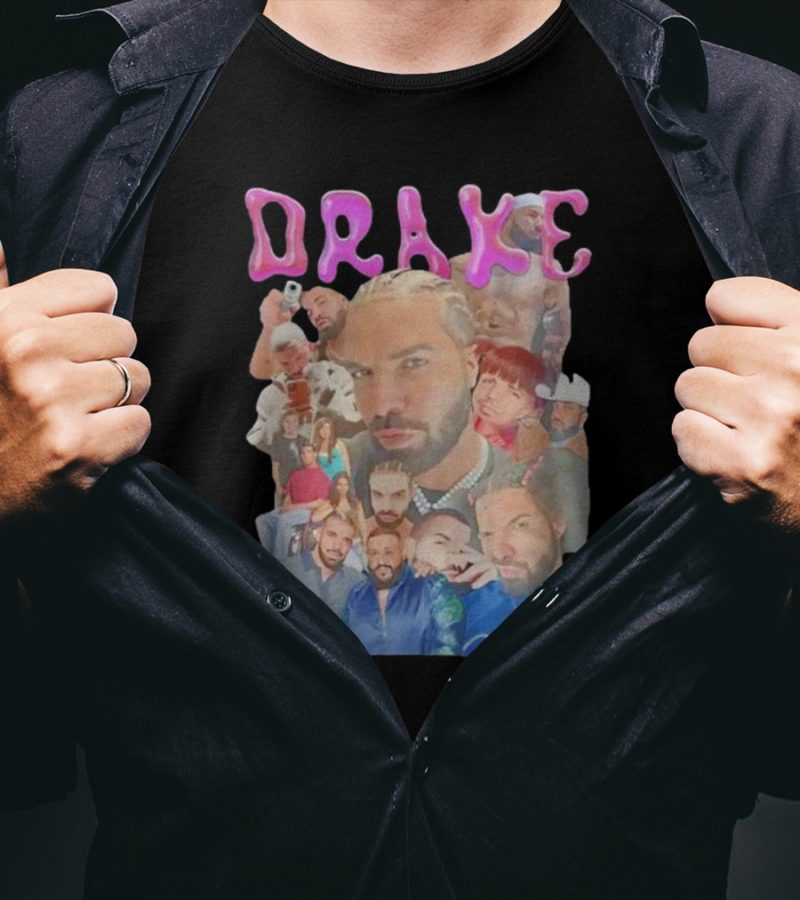 Drake Multi-Portrait Collage T-Shirt