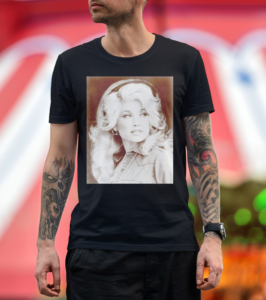 Dolly Parton Vintage Style Denim Jacket T-Shirt