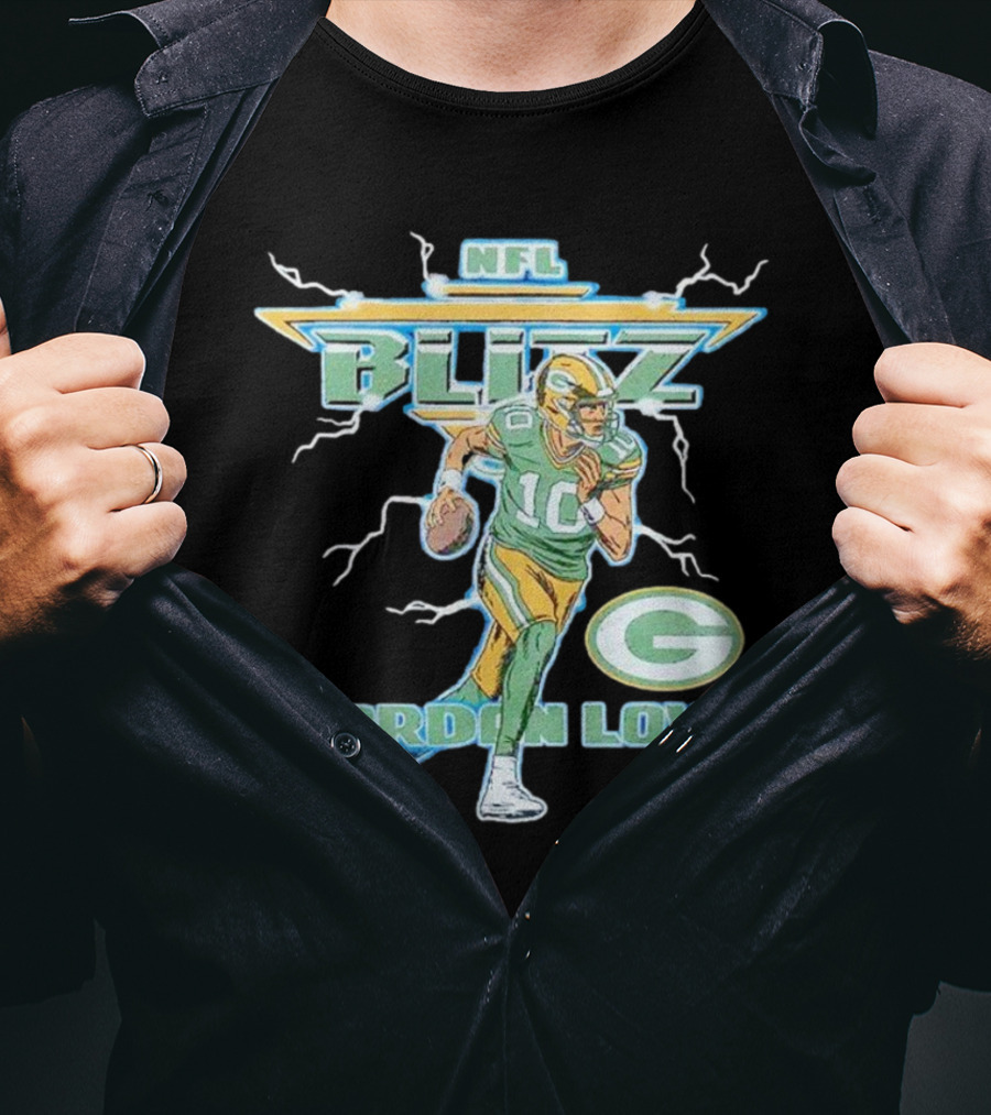 NFL Blitz Jordan Love Packers T-Shirt