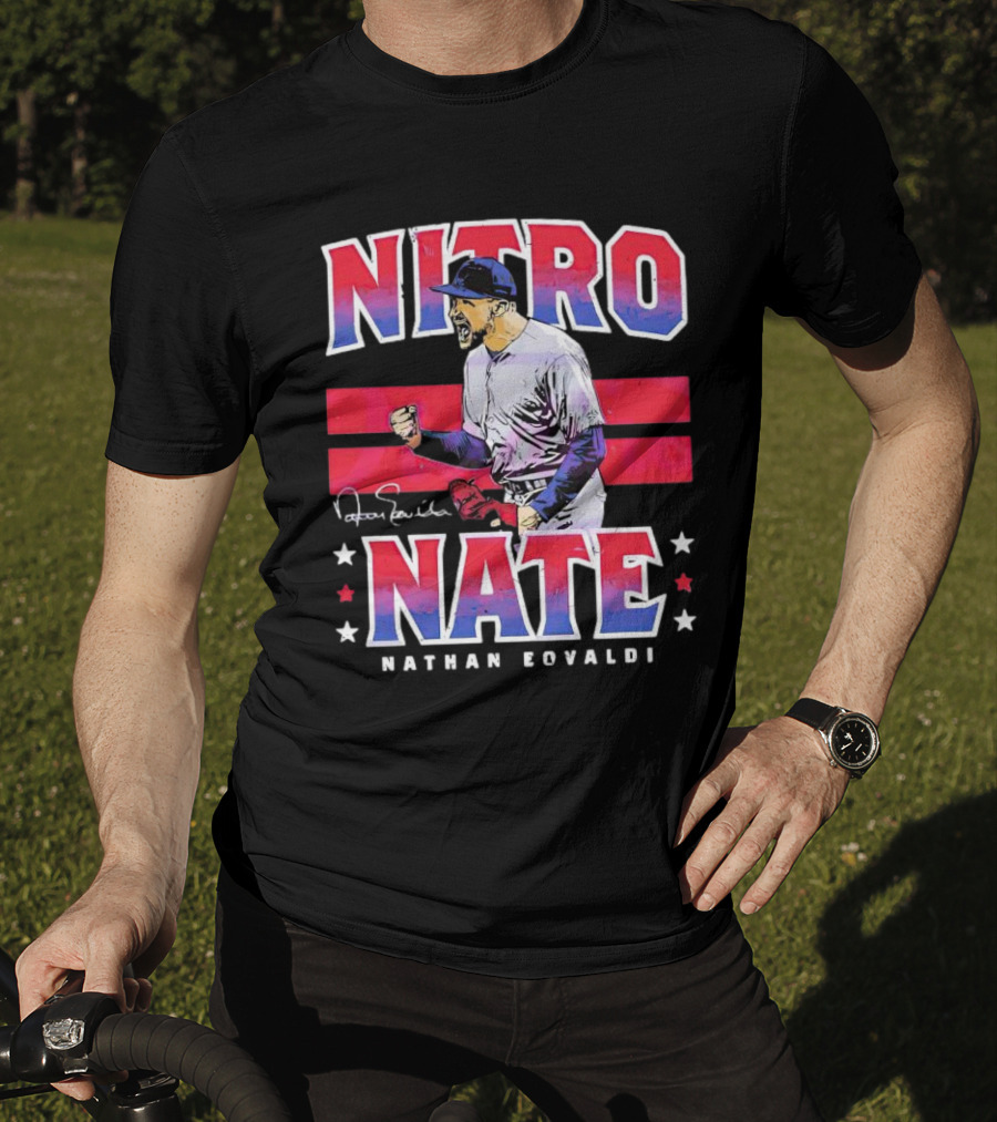 Nitro Nate Nathan Eovaldi Signature Baseball T-Shirt